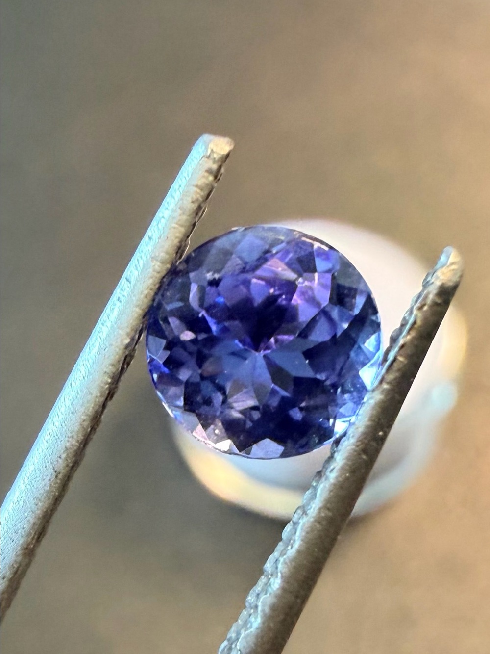 .94ct Natural Heated Tanzanite Round Loose Gemstone AAAA Color VVS Deep Color